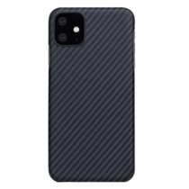 Apple iPhone 11 Pitaka MagEZ Prémium Hátlapvédő Tok - Fekete / Ezüst (KI1101)