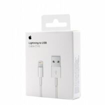Apple gyári USB - Lightning adat- és töltőkábel 1m - fehér (MQUE2ZM/A, MD818 vagy MXLY2ZM/A)
