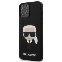 Apple iPhone 12 / 12 Pro Karl Lagerfeld Hátlapvédő Tok Fekete (KLHCP12MSLKHBK)