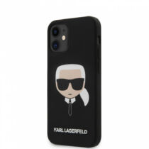 Apple iPhone 12 Mini Karl Lagerfeld Hátlapvédő Tok Fekete (KLHCP12SSLKHBK)