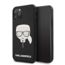 Apple iPhone 11 Pro Karl Lagerfeld Hátlapvédő Tok Glitter / Fekete (KLHCN58GLBK)