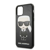 Apple iPhone 11 Karl Lagerfeld Hátlapvédő Tok Fekete (KLHCN61IKPUBK)