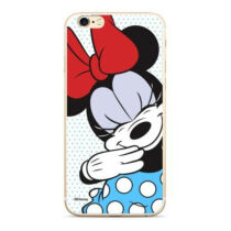 Apple iPhone 6 / 6S Disney Minnie Mintás Szilikon Tok Fehér