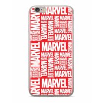 Apple iPhone X / XS Marvel 003 Mintás Szilikon Tok Piros / Króm