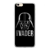 Apple iPhone 6 / 6S /  7 / 8 / SE 2020 Star Wars Darth Vader Mintás Szilikon Tok Fekete / Króm