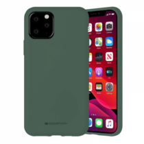 Apple iPhone 12 / 12 Pro Mercury Silicone matt Zöld színű szilikon tok Prémium Minőség