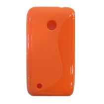 Apple iPhone 5 / 5S / SE S-Line Narancssárga Színű Szilikon Tok