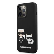 Apple iPhone 13 Pro Karl Lagerfeld Hátlapvédő Tok Fekete (KLHCP13LSSKCK)