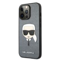Apple iPhone 13 Pro Karl Lagerfeld Hátlapvédő Tok Szürke (KLHCP13LSAKHSL)