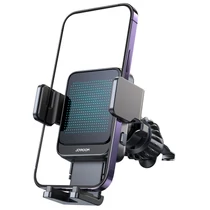 Joyroom vezeték nélküli töltő és autós telefontartó 15W (fekete)