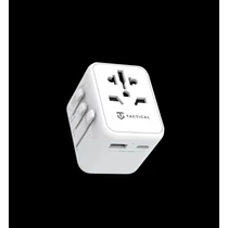 Tactical PTP Travel utazó töltő adapter és átalakító (fehér)