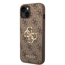 Guess PU 4G Metal Logo iPhone 14 / iPhone 13 tok (barna) 02