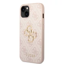 Guess PU 4G Metal Logo iPhone 14 tok pink GUHCP14S4GMGPI 01