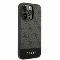 Guess 4G Stripe iPhone 14 Pro tok fekete