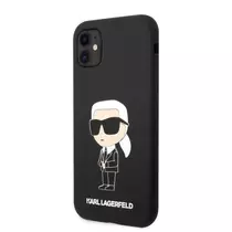 Karl Lagerfeld Liquid Silicone Karl NFT iPhone 11 tok fekete