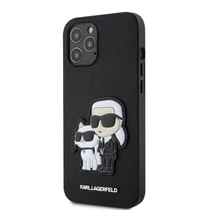 karl lagerfeld pu saffiano karl choupette nft szilikon iphone 12 Pro Max fekete telefon tok KLHCP12LSANKCPK