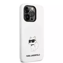 Karl Lagerfeld Liquid Silicone Choupette NFT iPhone 13 Pro Max tok fehér
