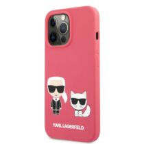 karl lagerfeld karl choup Karl Lagerfeld Karl &amp; Choupette iPhone 13 Pro szilikon tok pink