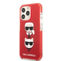 Karl Lagerfeld Karl &amp; Choupette iPhone 13 Pro tok TPE piros