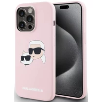 Karl Lagerfeld Liquid Silicone Double Heads MagSafe tok iPhone 14 Pro (pink)