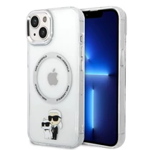 Karl Lagerfeld IML Karl and Choupette Magsafe iPhone 15 tok (átlátszó) 01