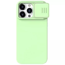 Nillkin CamShield Silky MagSafe Szilikon tok  iPhone 15 Pro  (mentazöld)