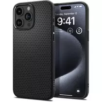 Spigen Liquid Air iPhone 15 Pro telefon tok fekete