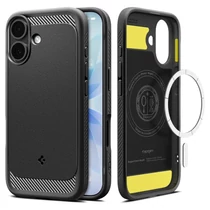 Spigen Rugged Armor MagSafe iPhone 17 tok (fekete)