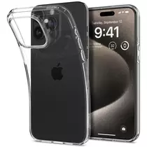 Spigen Liquid Crystal szilikon tok iPhone 15 Pro átlátszó