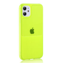 Apple iPhone 12 Mini TEL PROTECT Window Lime Színű Szilikon Tok