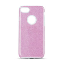 Samsung S21FE Shining Glitter 3in1 Pink Színű Szilikon Tok