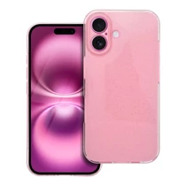 Blink iPhone 16 Plus csillogós szilikon tok (pink)