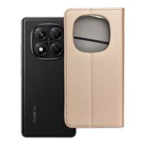 Xiaomi Redmi Note 14 Pro 5G / 14 Pro Plus 5G Smart Magnet oldalra nyíló tok (arany)