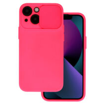 Apple iPhone 13 Camshield Világos Pink Színű Kameravédő Szilikon Tok