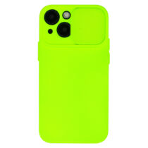 Apple iPhone 12 Pro Camshield Lime Zöld színű Kameravédő szilikon tok