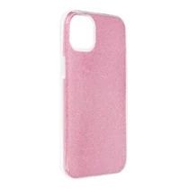 iPhone 14 Plus Shining Glitter szilikon tok (rózsaszín)