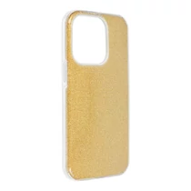 iPhone 14 Pro Max Shining Glitter szilikon tok (arany)