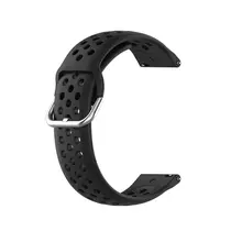 Techsuit watch szilikon lyukacsos sport szíj 20mm fekete
