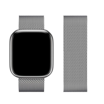 Forcell Milanese Loop - Apple Watch 42/44/45/49mm mágneses fém szíj ezüst