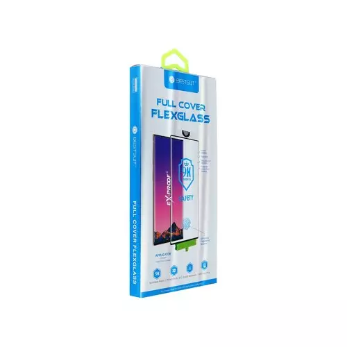 Huawei Mate 30 Pro Bestsuit Flexible 5D teljes kijelzős hajlított üvegfólia (fekete)