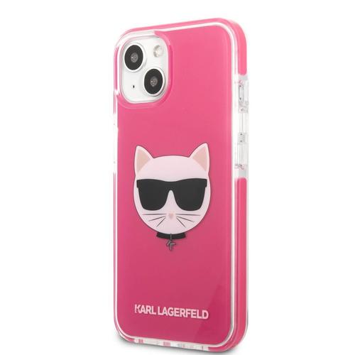 karl lagerfeld choupette head tpe iphone 13 mini fukszia telefon tok