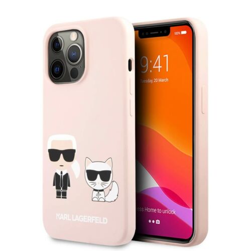 karl lagerfeld karl choupette pink szilikon iphone 13 pro max telefon tok