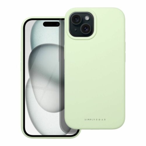 ROAR Cloud Skin matt felületű szilikon tok iPhone 15 Pro (zöld)