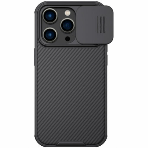 Apple iPhone 14 Pro Nillkin Camshield Pro kameravédős mágneses műanyag ütésálló tok (fekete)
