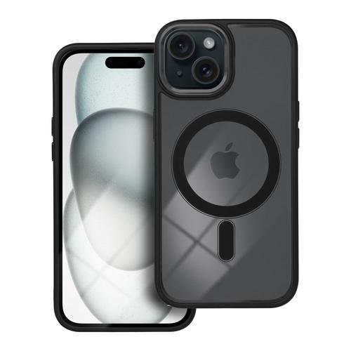 Apple iPhone 15 Color Edge Magsafe Prémium Minőségű szilikon tok (átlátszó)