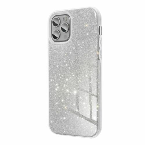 Apple iPhone 15 Shining Glitter szilikon tok (ezüst)