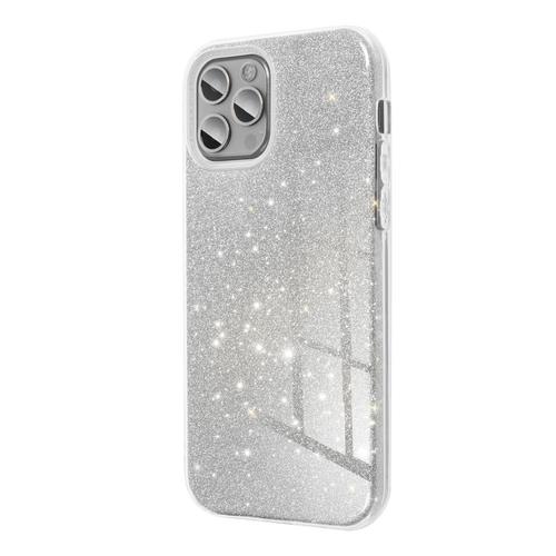 Apple iPhone 15 Pro Shining Glitter szilikon tok (ezüst)