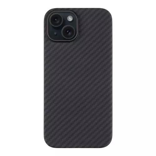 Tactical MagForce Aramid Prémium minőségű hátlapvédő tok MagSafe iPhone 15 fekete carbon