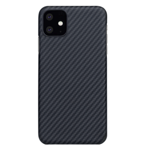 Apple iPhone 11 Pitaka MagEZ Prémium Hátlapvédő Tok - Fekete / Ezüst (KI1101)