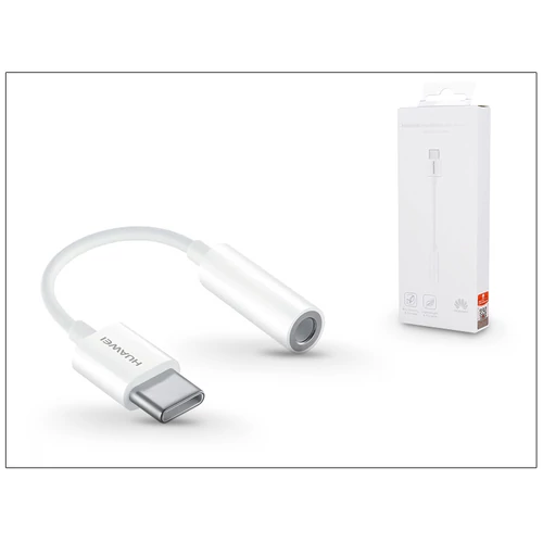 Huawei CM20 gyári audio converter adapter USB Type-C - 3,5 mm Jack fehér